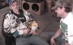 Straight skater boy KC cums hard in my mouth!