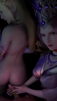 Sedus de regină și prințesă - Hentai 3D necenzurat V255