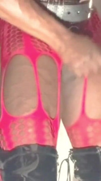 Trashy Muslo Botas & Xxl a Tope Revelando El Juguete Del Traje Corporal Y Descargando Sucio