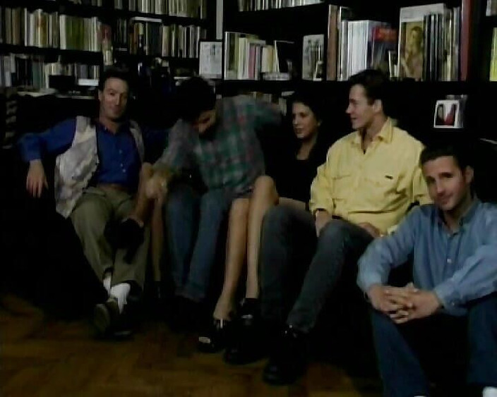 Videos Francaises: Sexy French Babes Eating Cum After Hot DP Foursome Action