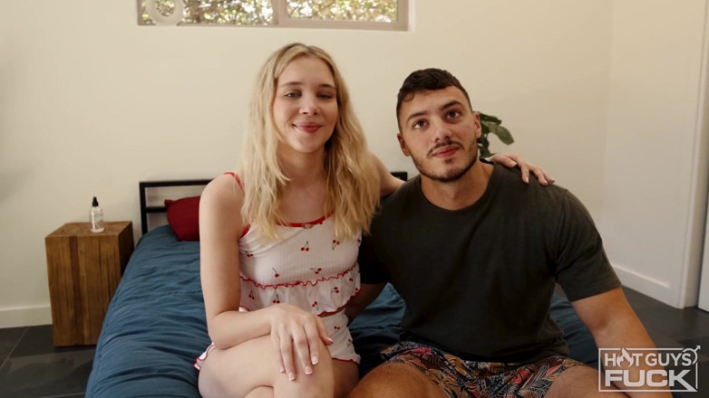 Hot Guys Fuck: Blonde Freshmen with Tight Pussy Loves Buff Guys.