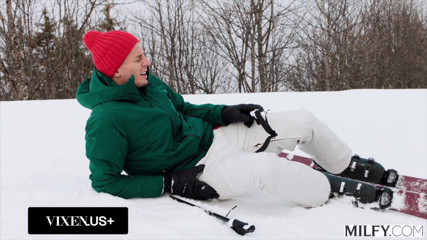 Milfy: Milfy Ski Instructor Brandi Teaches Young Stud New Tricks