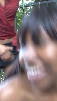 Two hot ebony lesbians play with each other