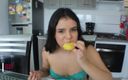 Venezuela sis: I Eat My Stepbrother&amp;#039;s Cum with Pineapple Melanie Caceres Spanish...