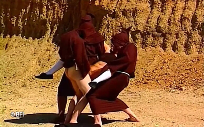 Amazing asses and pussies: Gangbang for god