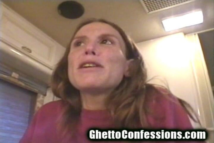 Ghetto Confessions: Follada por el culo embarazada puta anal en autocaravana chupa...