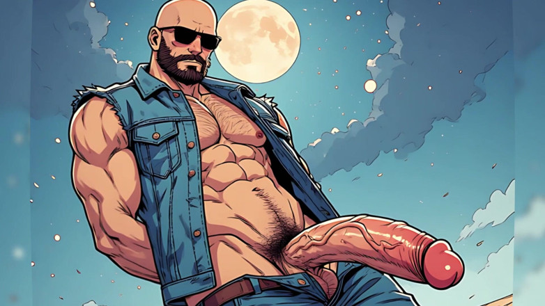 Erotic Man: fuori in spiaggia (ai)