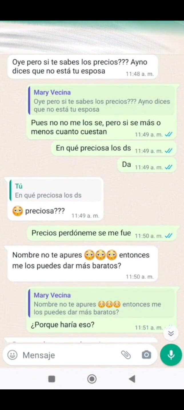 Mexicasero: Mrs. mary schickt mir wieder eine nachricht und ich nehme...