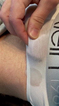 Frenulum Orgasm and Cum by Rubbing My Dick Through My Briefs
