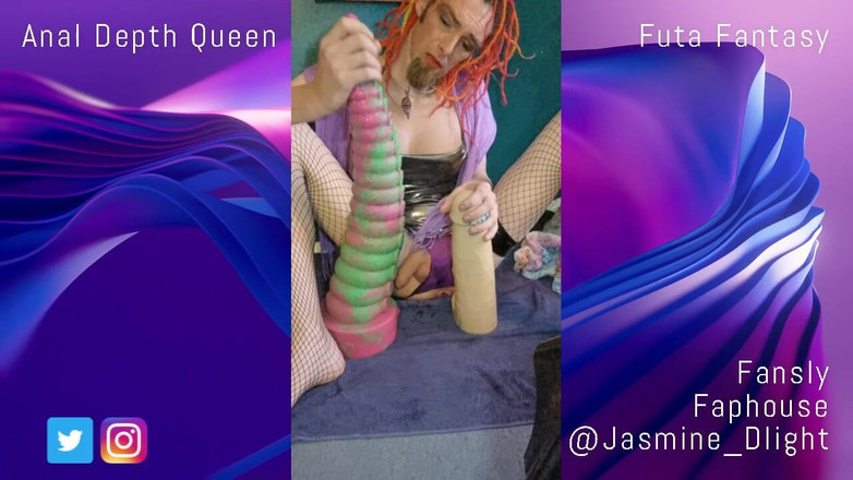 Jasmine Dlight - UK's most extreme anal porn star: Johnthomastoys XL s’enfile des insertions anales profondes dans une robe...