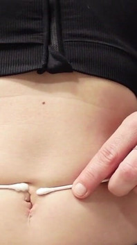 Watch as I Fuck My Belly Button with Q Tips &amp; My Finger, I Bet You Wish It Was Your Finger.