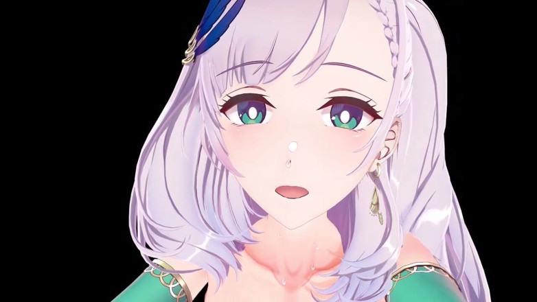NSFWOtaku: Hololive - Pavolia Reine Gorący i intymny nocny seks - Animacje Hentai 3D