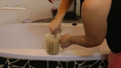 Anna Devot: Homemade dildo  - Test 1