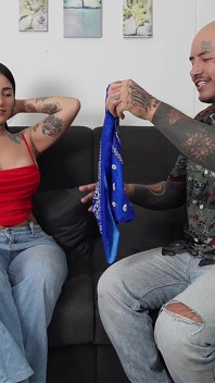 Dopo la festa il mio ragazzo cuckold realizza la mia fantasia: scopare lesbica con una bellissima latina con un bel sedere enorme