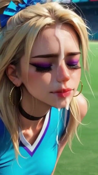 Scopando la Cheerleader nel culo sul campo di calcio Ai