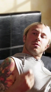 Hairy blonde girl spreads her legs for big pecker