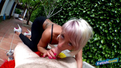 Fetish Gold: Chlap s fetišem pro kalhoty na jógu šuká tvrdou blonďatou kočičku