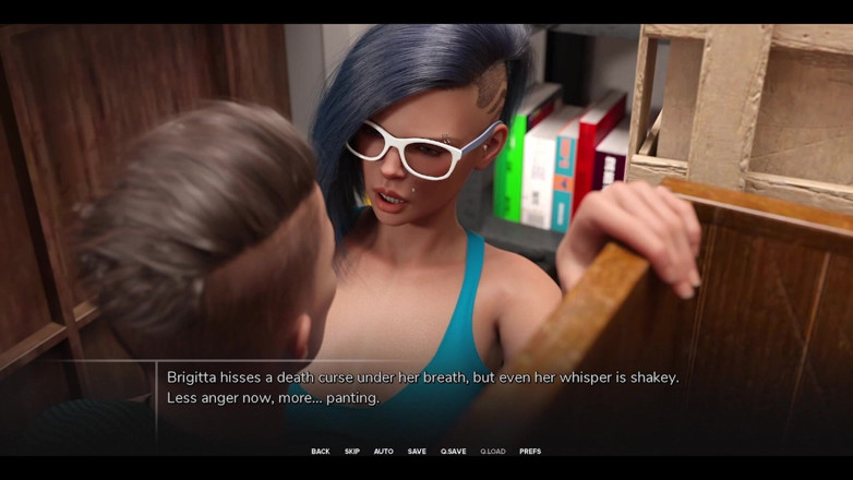 AVN Teller: Taboo University 114 - emo tatuata college mi fa una sega nell'armadio