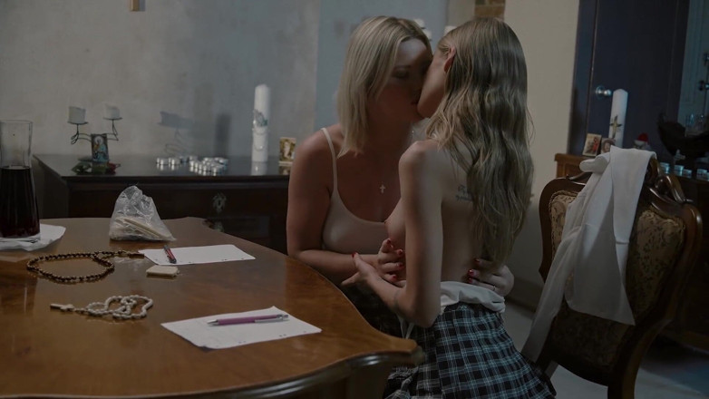MixedX: Hot lesbian nun teenagers Tiffany and Zazie enjoy anal fingering