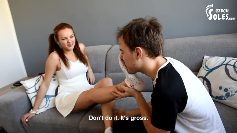 Czech Soles - foot fetish content: Submissive girl's feet worship