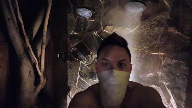 barenakedboy: Steamy Asian Muscle God: Hot Tub Flex, Ass Tease &amp; Poolside...