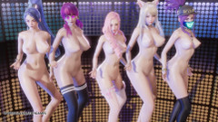 3D-Hentai Games: [mmd] badkiz - daha yakına gel seksi çıplak dans ahri akali seraphine...