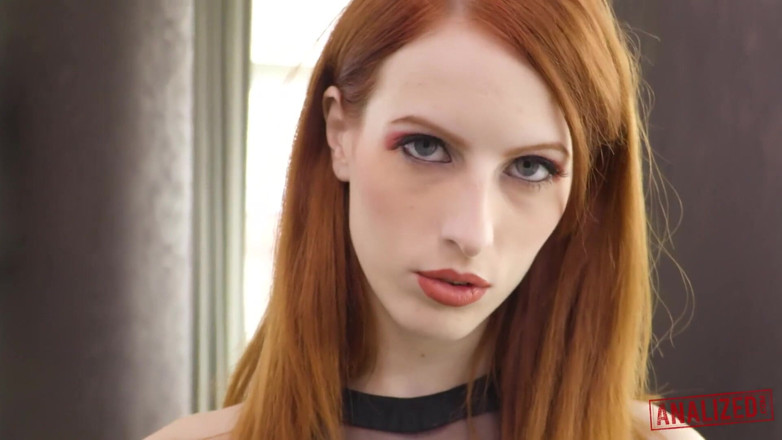 Analized: Redhead Alex Harper anally fucked by a big black cock...
