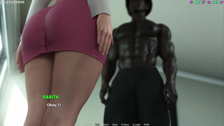 Porny Games: 샤만데프에 의해 욕망의 그림자 - 불륜을 포용, 사리타는 BBC와 사랑에 34