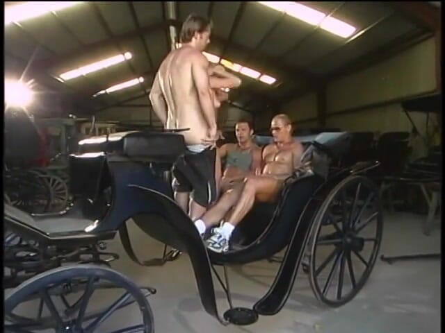 Group Bang: Whore loves to give pleasure to three dudes with erected...