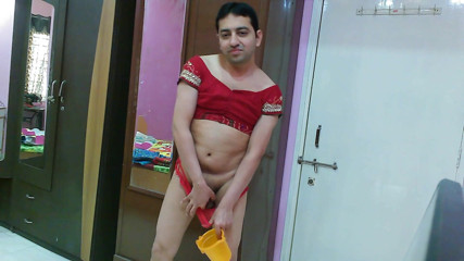 Cute & Nude Crossdresser: Sweet sissy crossdresser femboy Sweet Lollipop in a crop top...