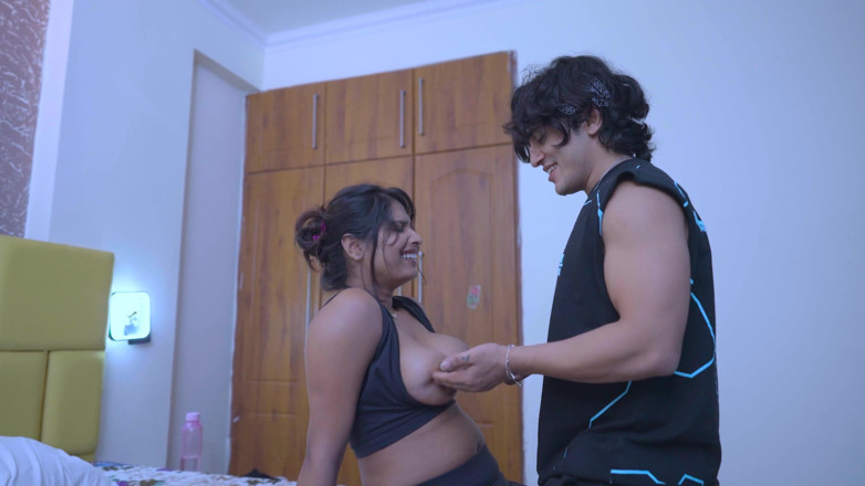 Next short: Cikgu yoga Sedang Mengajar Yoga Kepada Awek Panas dan Seksi,...