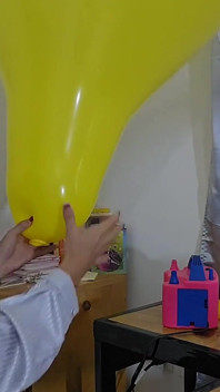 Marianna Tries to Inflate Her Square Balloon Without Bursting It