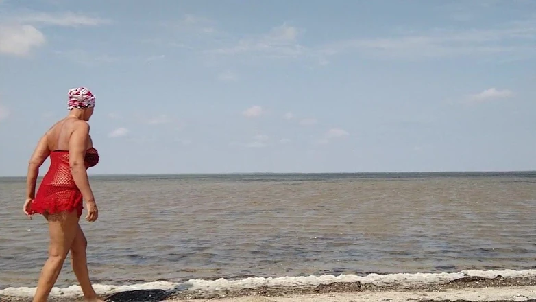 Lukerya: A Lonely Housewife by the Sea in a Red Net...