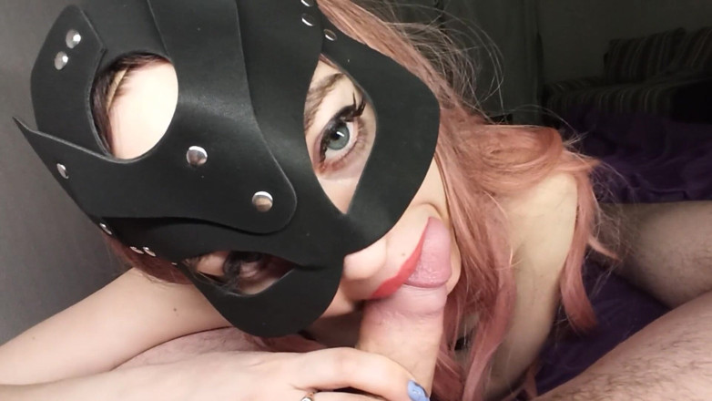 SexyFairyTale: ピンクの髪の子猫から濡れたフェラチオ!!