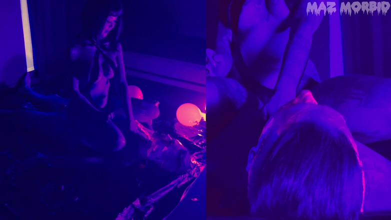 KinkyFemdomTV: Uv ballon knallen und mit herrin patricia