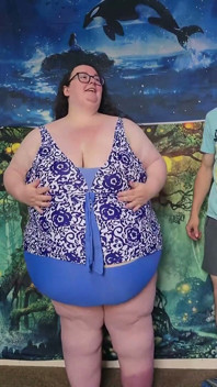 SSBBW Giant Fat Body Swim Suit with Help