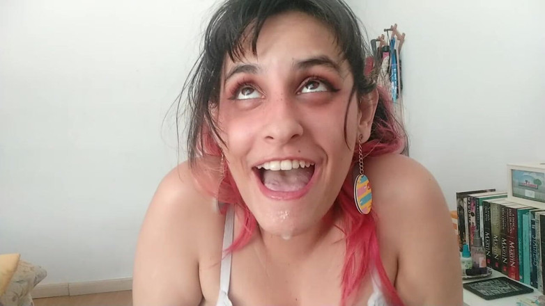 Ms Candy Bunny: Silly Bimbo Slut Steals Your Cum! - Ahegao &amp; Spit