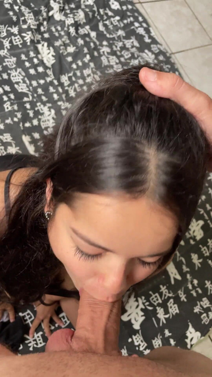 Wellington Ribeiro: Cute and Submissive Girlfriend Giving a Deep and Sloppy Blowjob...