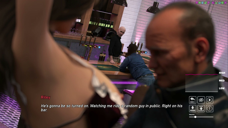 Porny Games: Fooxied tarafından ahlaksızlık adımları - barda seks yapıyor, pizzacı adam şanslı bir...