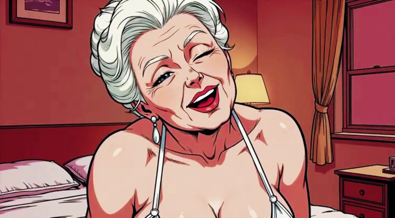 AI Porn: Ai Granny Deep Cleavage Tease Close Ups