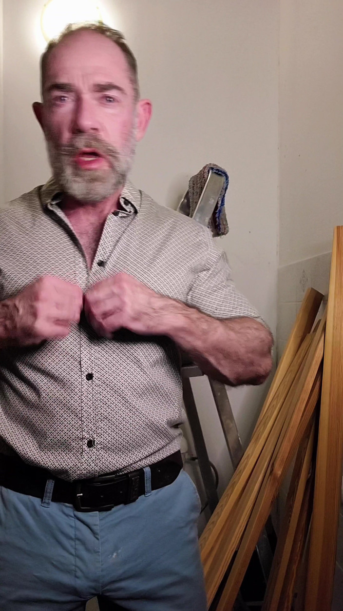 JackvanDean: Hairy Dilf Gets Caught Wanking