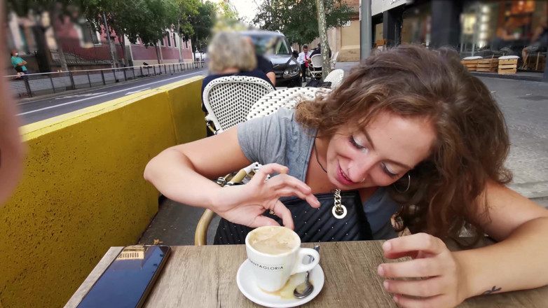 Dr Love: Enjoying a coffee with extra milk