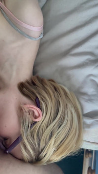 Girlfriend Gives Blowjob Wearing Glasses