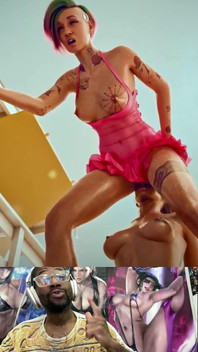 Tight Pussy Judy Gets Dildo’d by Panam’s Mouth as She Rides a Hard Thicc Dildo