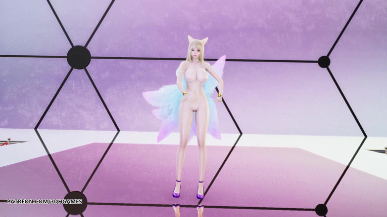 3D-Hentai Games: [MMD] Chung Ha - Play kda Ahri sexy naked dance league...