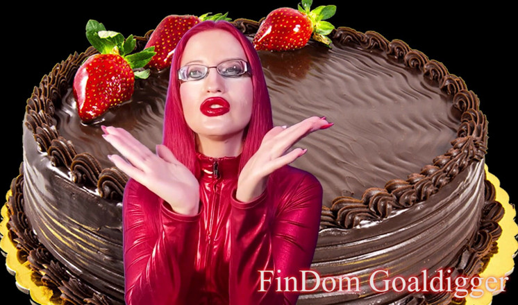 FinDom Goaldigger: Transformación de labios grandes rojos