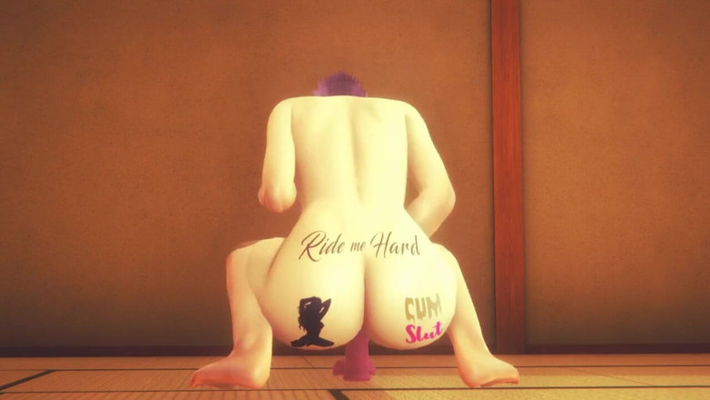 Yaoitube: Yaoi Femboy - denki Dildo anale in un tatami