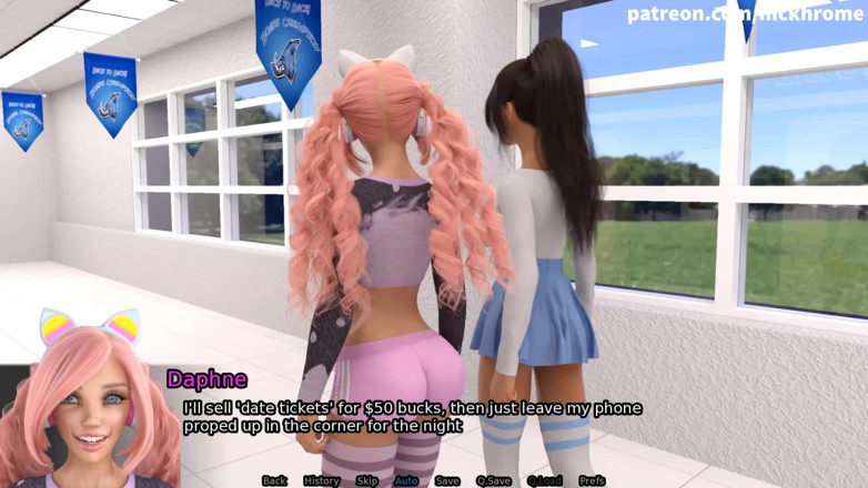 Visual Novels: SexBot 42 - corrida en bragas del tutor