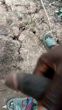 African Boy Masturbating Inside the Bush
