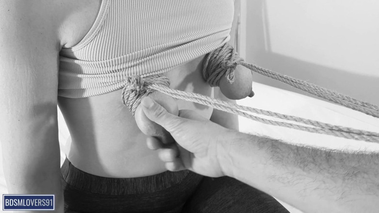 Bdsmlovers91: Robie cu țâțe mici Shibari